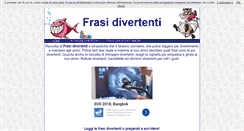 Desktop Screenshot of frasidivertenti.com