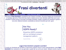 Tablet Screenshot of frasidivertenti.com